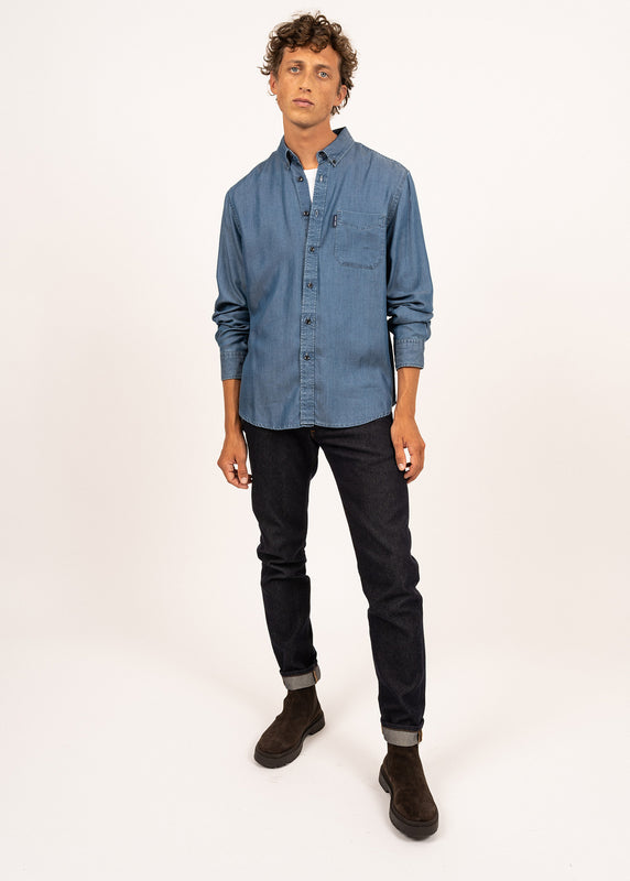 Saint James Frederic Long Sleeve Shirt CHAMBRAY