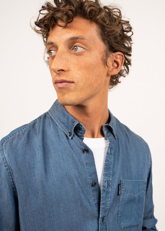 Saint James Frederic Long Sleeve Shirt CHAMBRAY