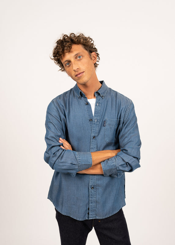 saint james Frederic long sleeve shirt CHAMBRAY