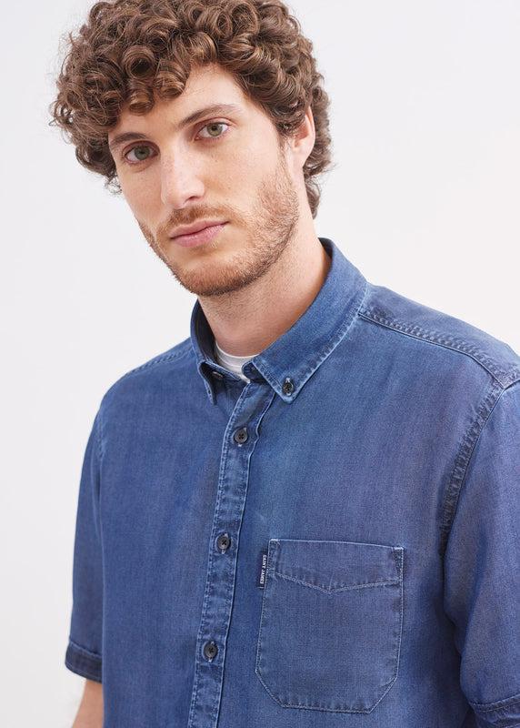 Saint James Frederic Short Sleeve Shirt CHAMBRAY