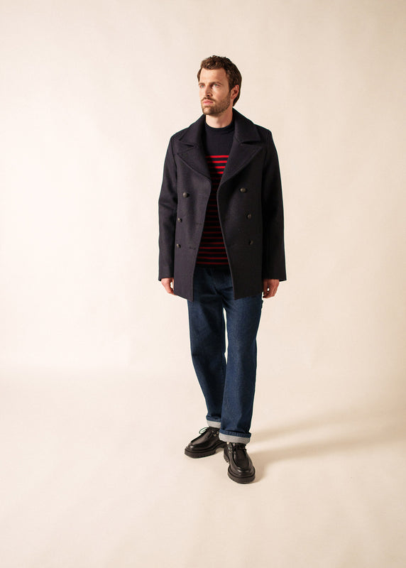 Saint James Galion Authentic Sailor Peacoat NAVY