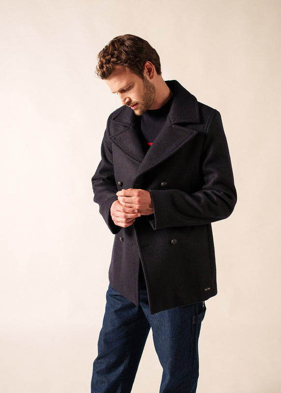 saint james Galion authentic sailor peacoat NAVY