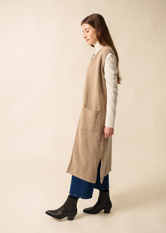 Saint James Genève Long Vest BEIGE