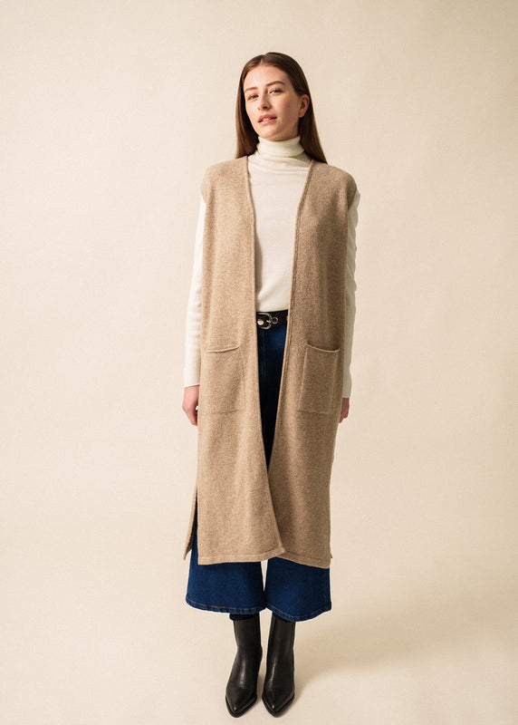 saint james Genève long vest BEIGE