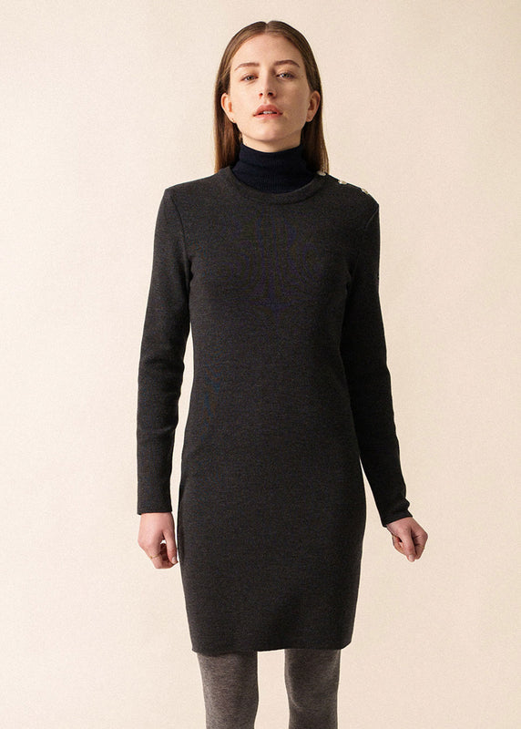saint james Grande Marée jumper dress ANTHRACITE