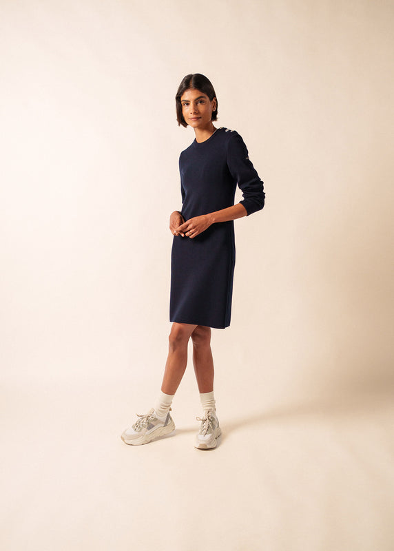 Saint James Grande Marée Jumper Dress NAVY