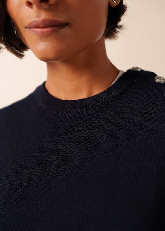 Saint James Grande Marée Jumper Dress NAVY