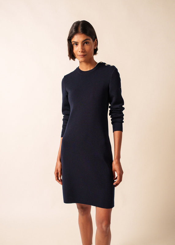 saint james Grande Marée jumper dress NAVY