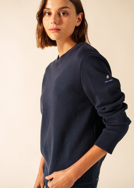 saint james Graphic Cotton Jumper MARINE