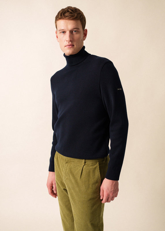saint james Houat High-neck Jumper NAVY