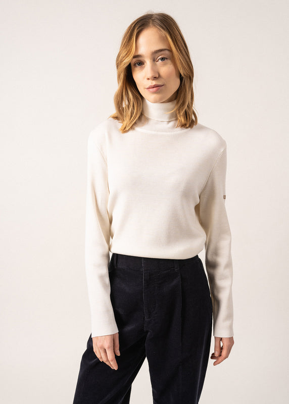 saint james Houat turtleneck jumper BLANC