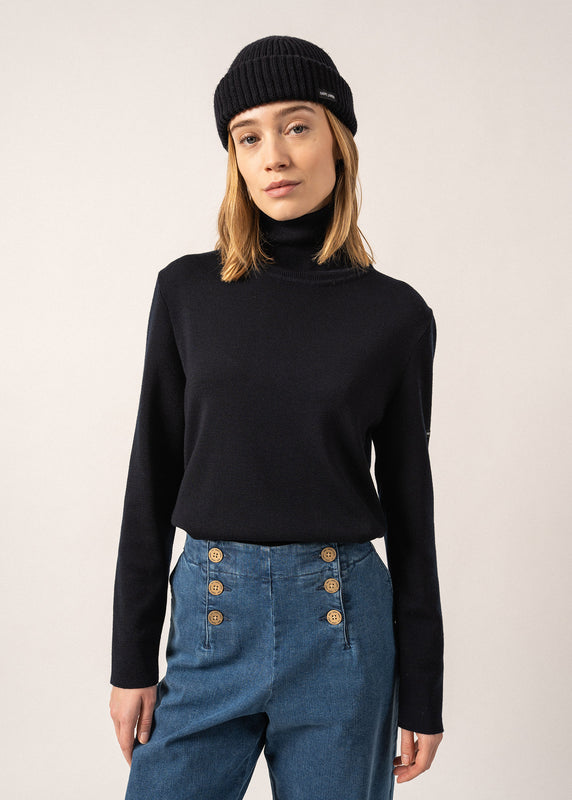 saint james Houat turtleneck jumper NAVY