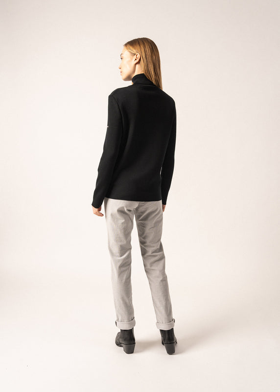 Saint James Houat Turtleneck Jumper NOIR