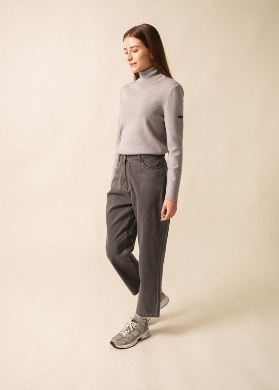 Saint James Houat Turtleneck Jumper PERLE CHINE