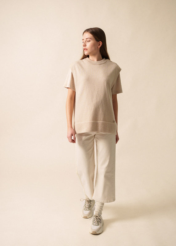 Saint James La Clusaz Sleeveless Jumper NATUREL