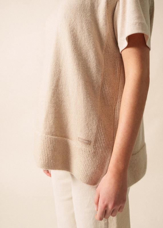 Saint James La Clusaz Sleeveless Jumper NATUREL