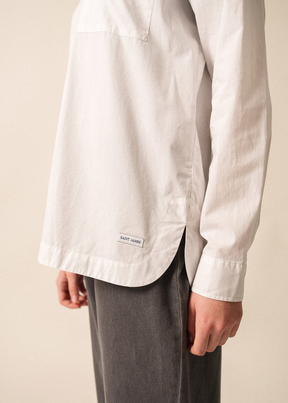 Saint James Luce White Shirt BLANC