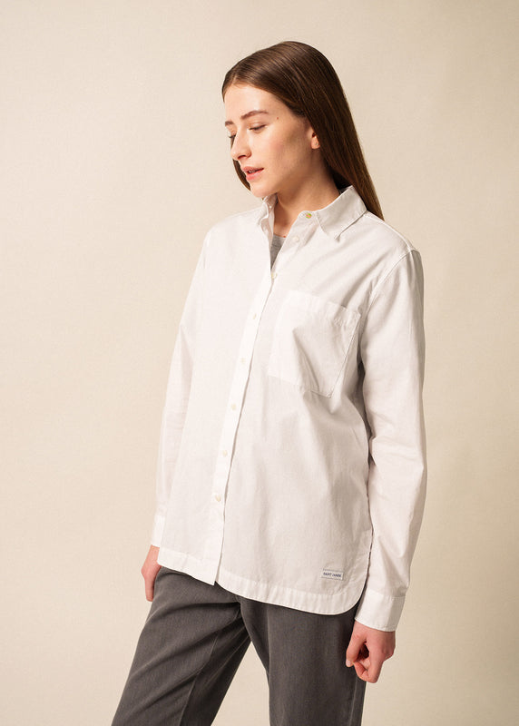 saint james Luce white shirt BLANC