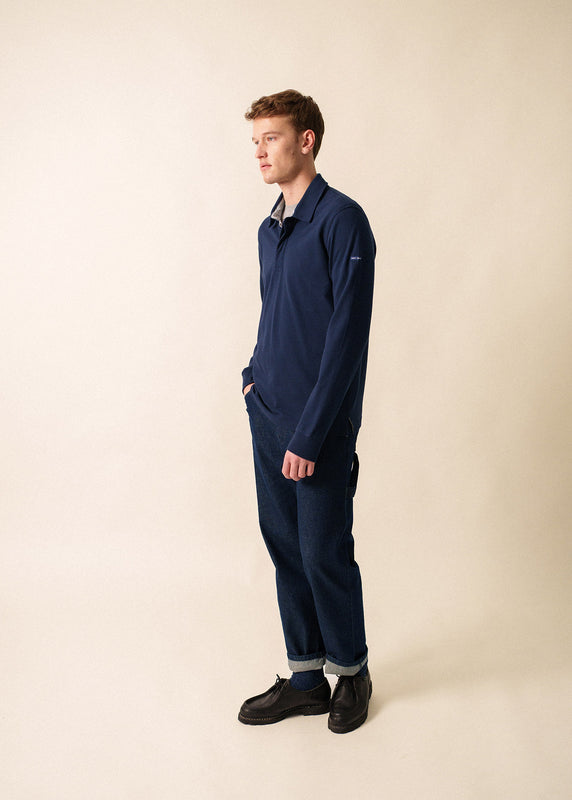 Saint James Maël Long-sleeved Polo AMIRAL