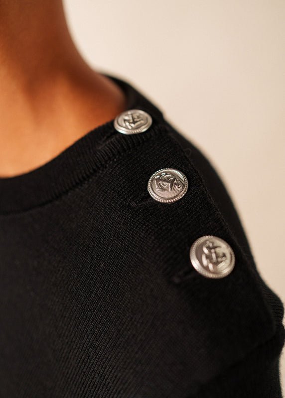 Saint James Marée Authentic Sailor Jumper NOIR