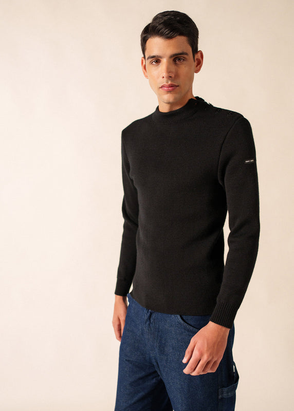 saint james Matelot authentic sailor jumper NOIR