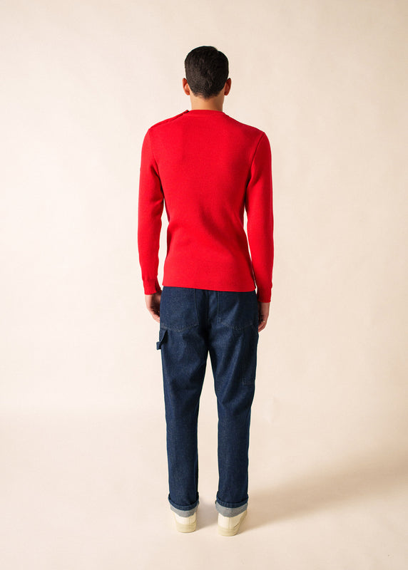 Saint James Matelot Authentic Sailor Jumper ROUGE