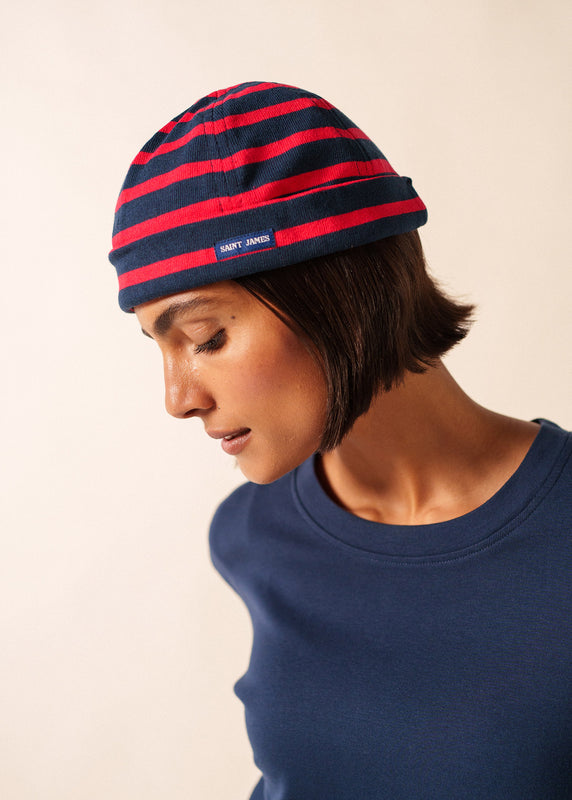 Saint James Miki Meridien Deck Hat MARINE/TULIPE