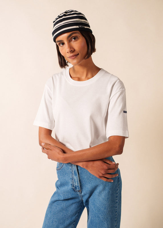 saint james Miki Meridien deck hat NOIR/ECRU