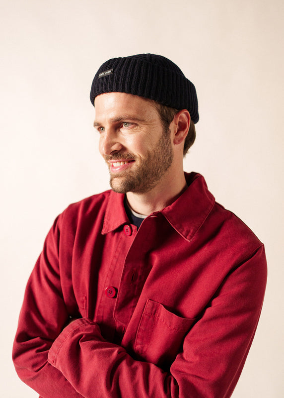 Saint James Miki Sailor Cap With Turn-up NAVY