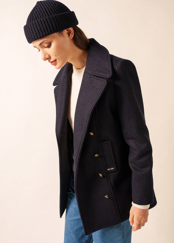 Saint James Miki Sailor Cap With Turn-up NAVY