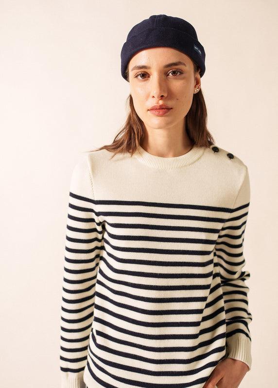 Saint James Miki Traditional Deck Hat NAVY