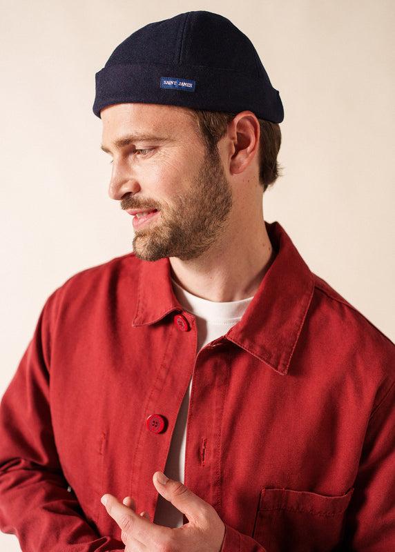 saint james Miki traditional deck hat NAVY