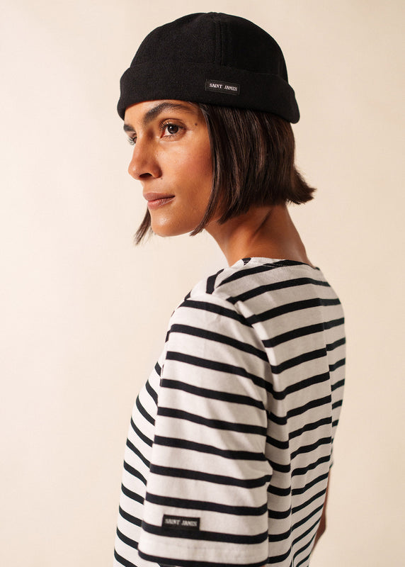 saint james Miki traditional deck hat NOIR