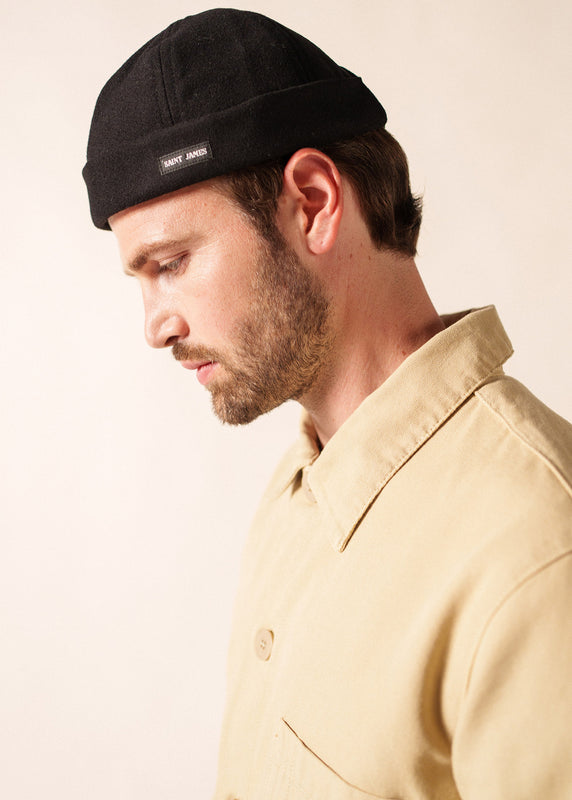 Saint James Miki Traditional Deck Hat NOIR