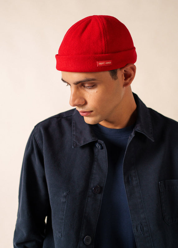 Saint James Miki Traditional Deck Hat ROUGE