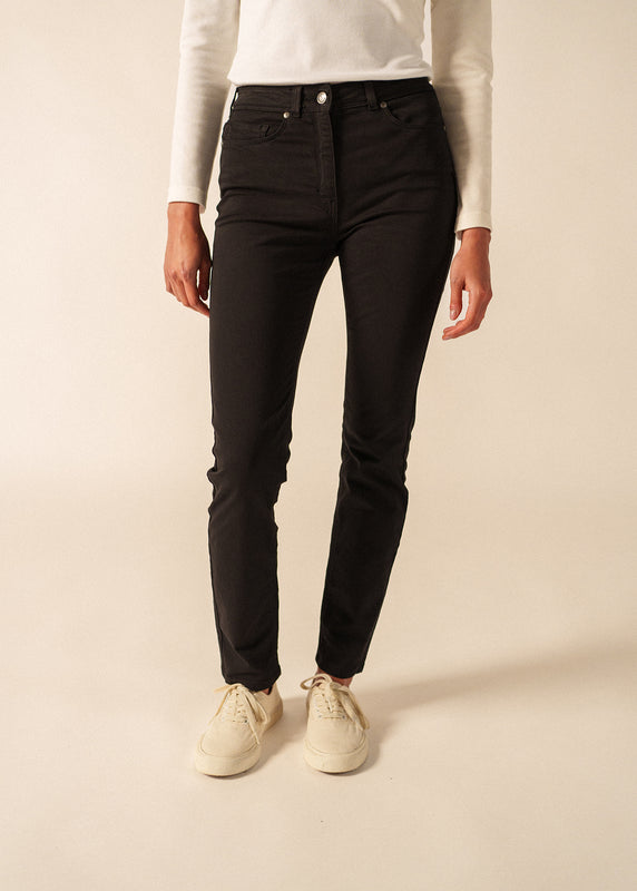 saint james Mimosa high waist pants NOIR