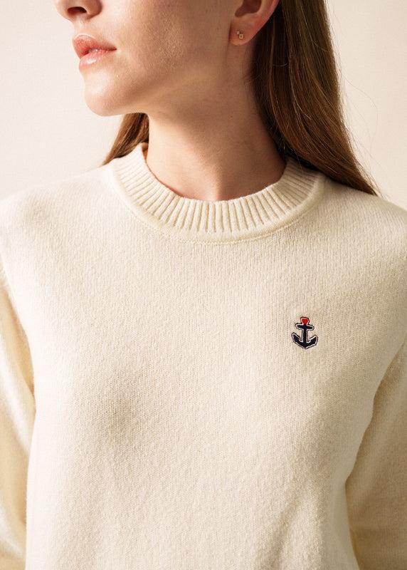 Saint James Monclar Anchor Jumper ECUME