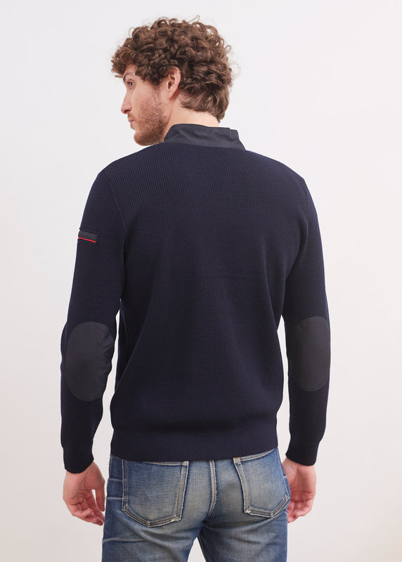 Saint James Navigateur Zipped Cardigan NAVY