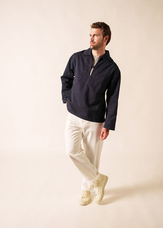 Saint James Nemo Authentic Sailor Smock MARINE