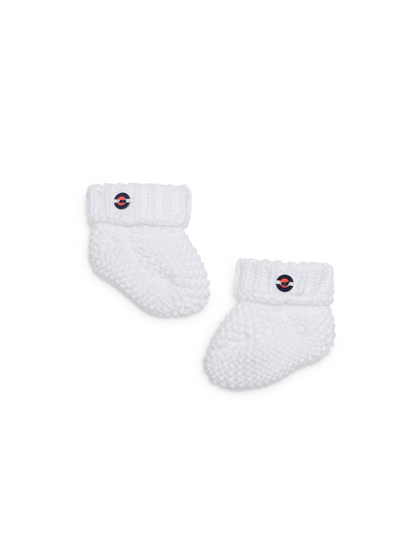 saint james Newborn Slippers – cotton BLANC