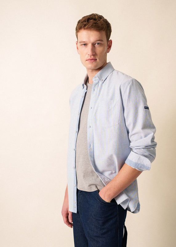 saint james Nolan striped shirt AMIRAL/ECUME
