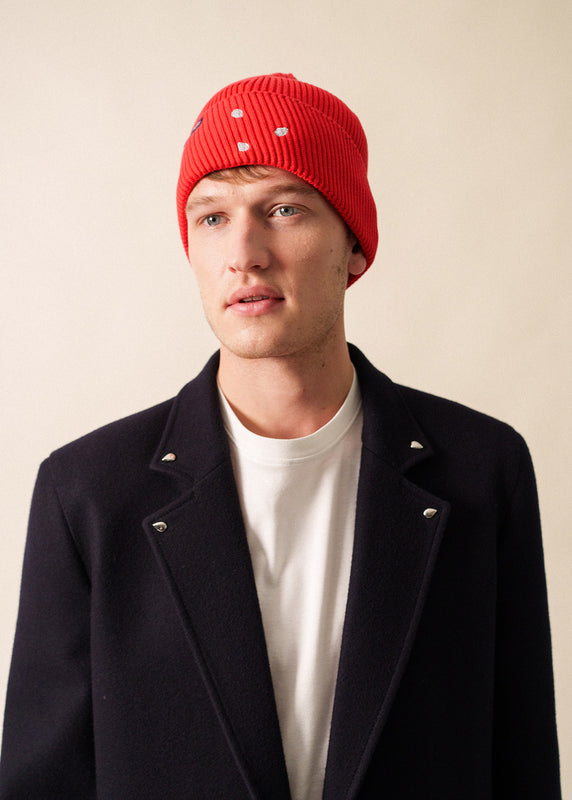 saint james Oblik Cotton Beanie TULIPE