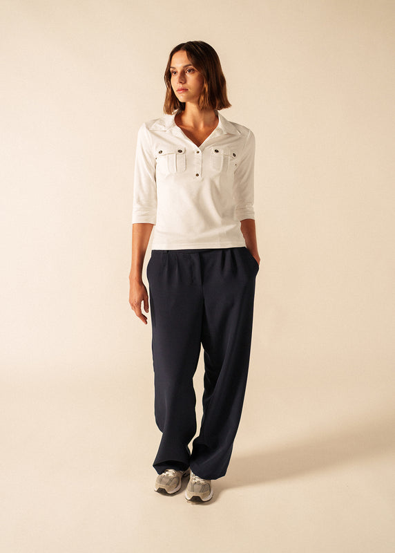 Saint James Oléron Polo Shirt BLANC