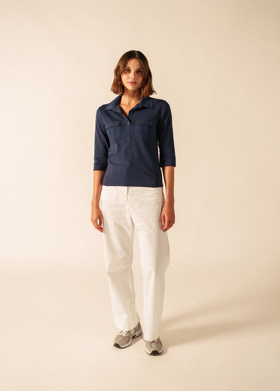 Saint James Oléron Polo Shirt MARINE