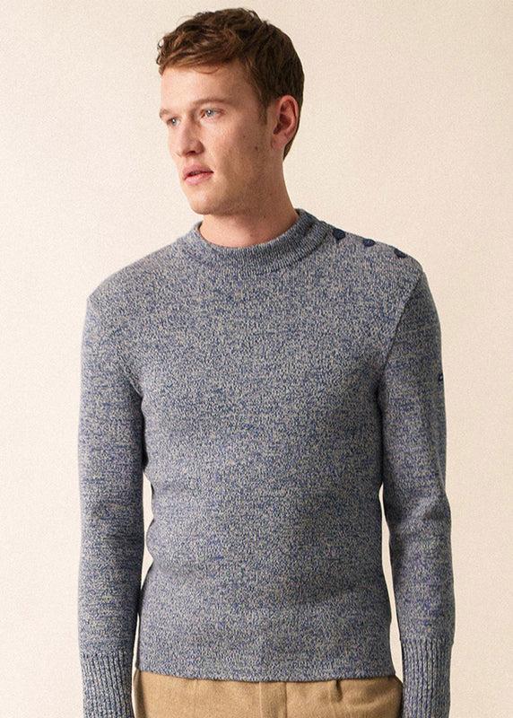 saint james Paris plain sailor jumper JEAN/ECRU