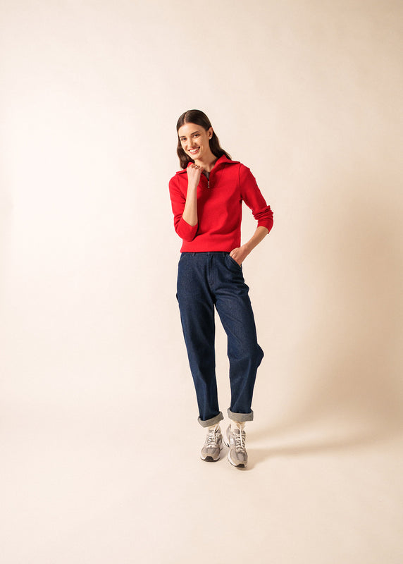 Saint James Passerelle Trucker Jumper TULIPE