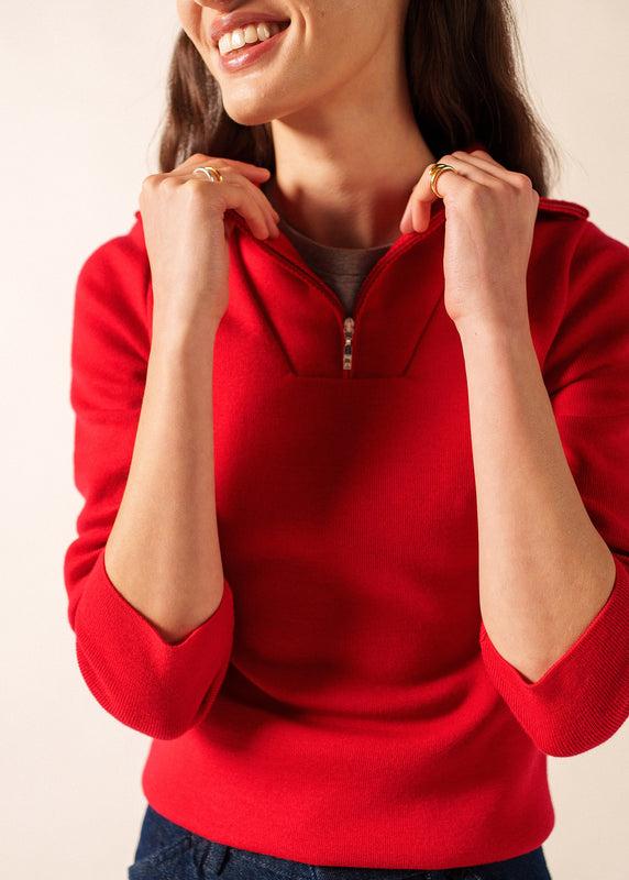 Saint James Passerelle Trucker Jumper TULIPE