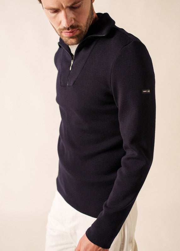 saint james Passerelle Trucker Jumper – wool NAVY