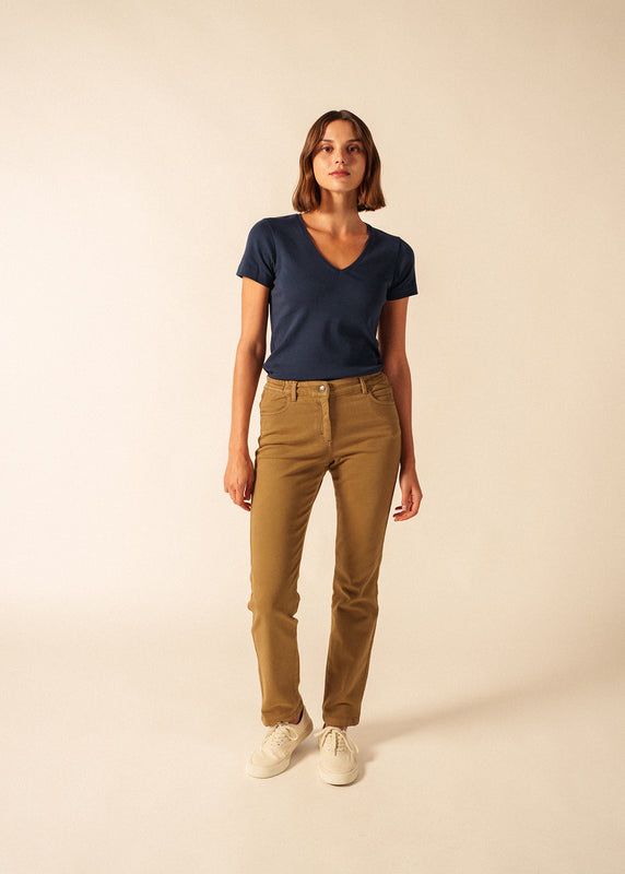 Saint James Patricia Straight Pants BEIGE FONCE
