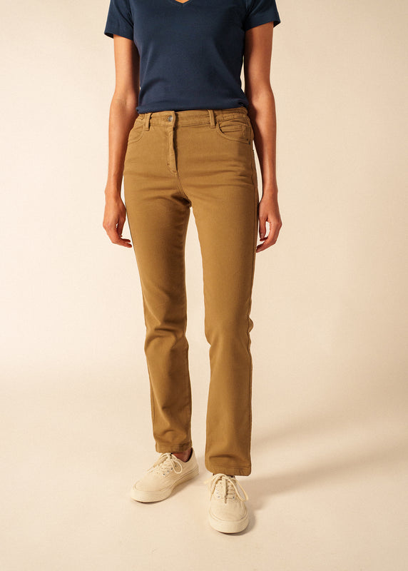 saint james Patricia straight pants BEIGE FONCE